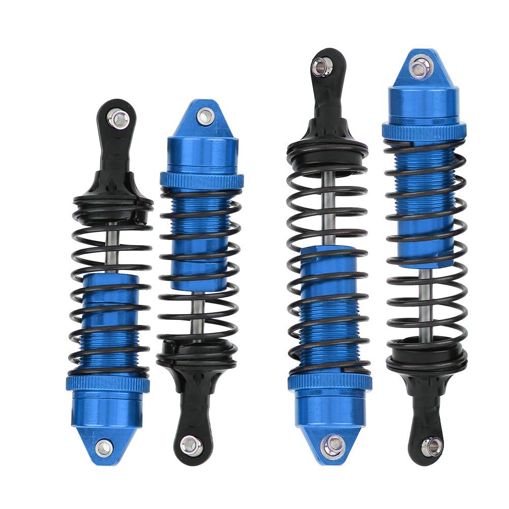 AMMORTIZZATORI ANTERIORI E POSTERIORI IN LEGA DI ALLUMINIO, PRESTAZIONI DI ASSORBIMENTO MIGLIORATE, ADATTO PER AUTO RC SLASH 1/10 (Blu) - 7