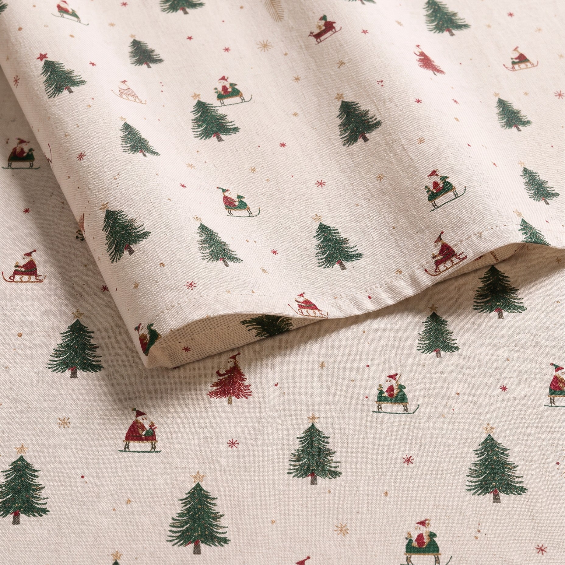 Mantel navidad lino estampado 140x350 cm | Leroy Merlin
