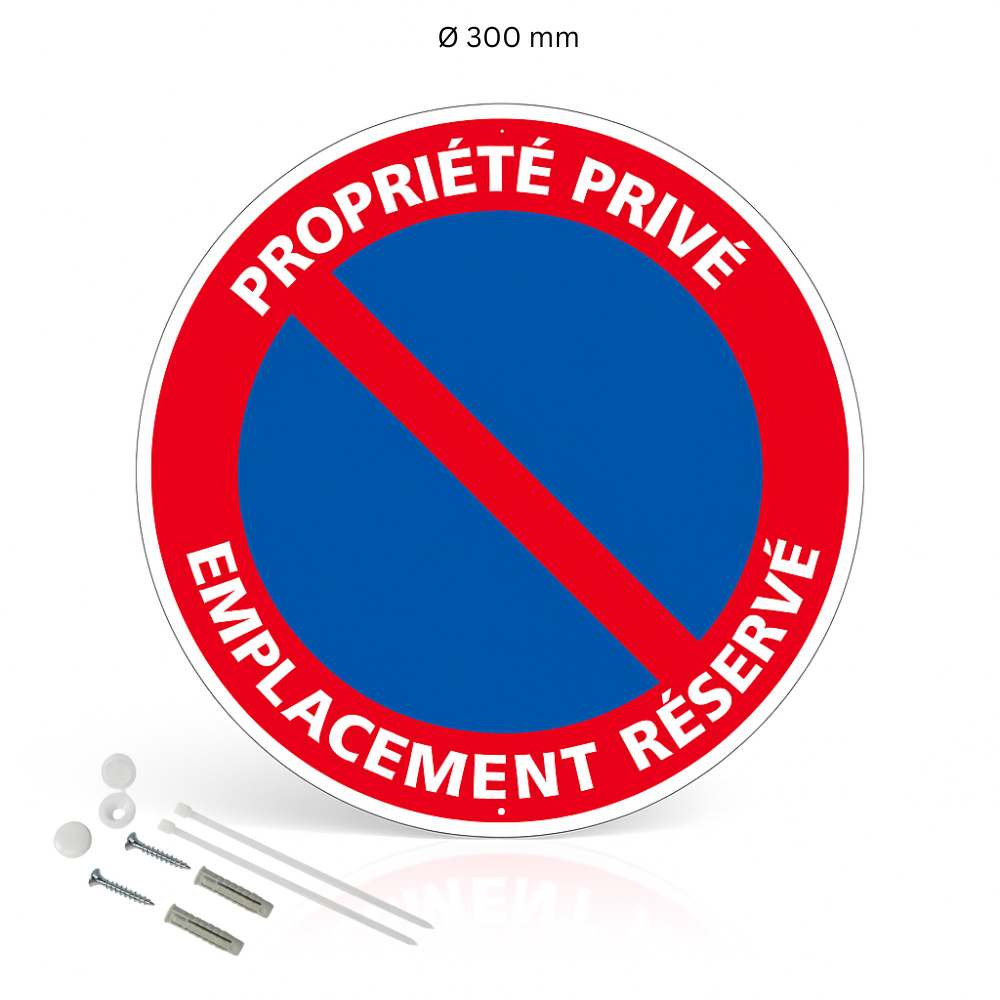 AUA SIGNALETIQUE Privatgrundstück Schild Mit Abschlepphinweis – Aluminium Dibond 3mm, 330 Mm