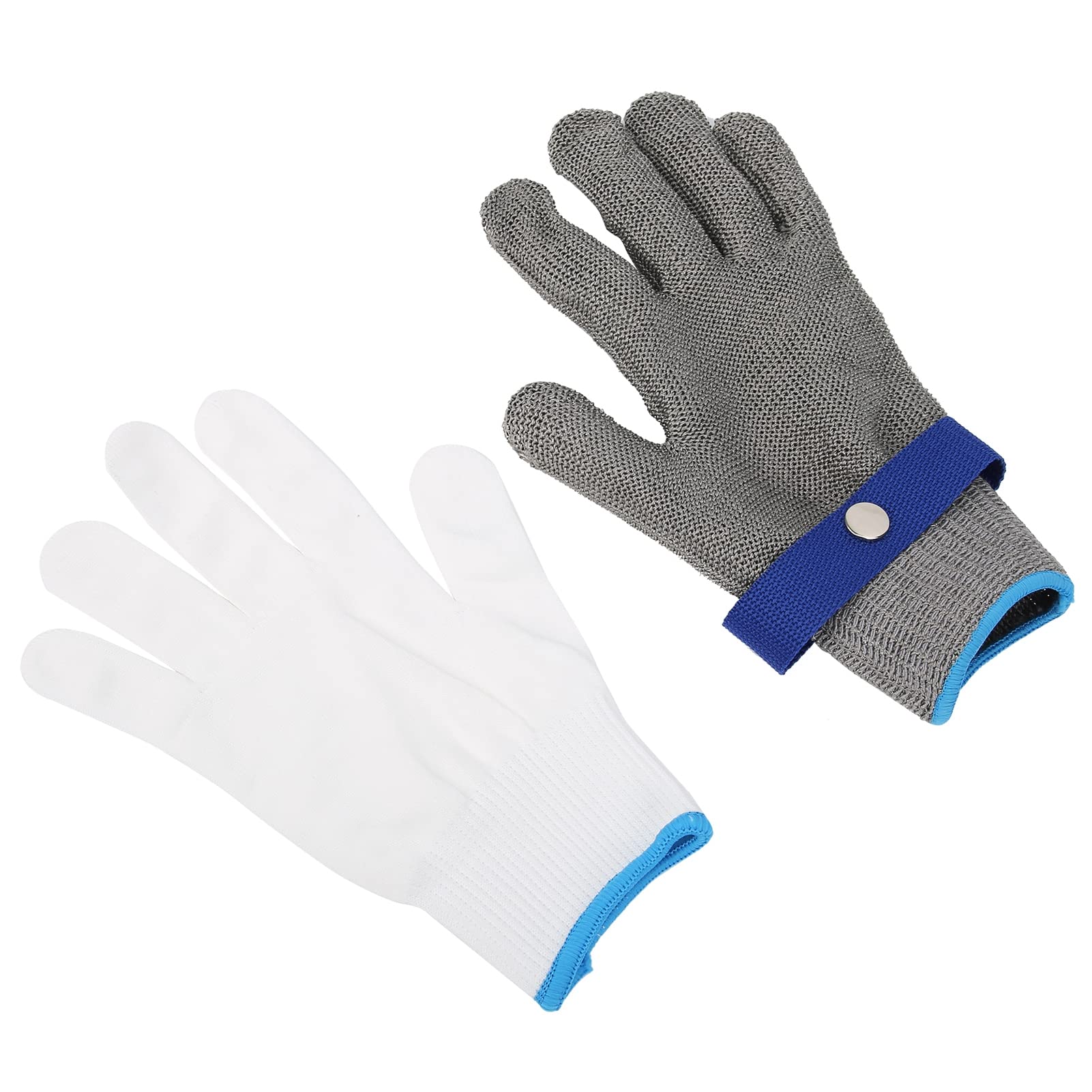 Gants anti-coupures de niveau 5 Gants de protection du travail résistants à l'usure Équipement de sécurité des mains Taille L pour le traitement du - 2