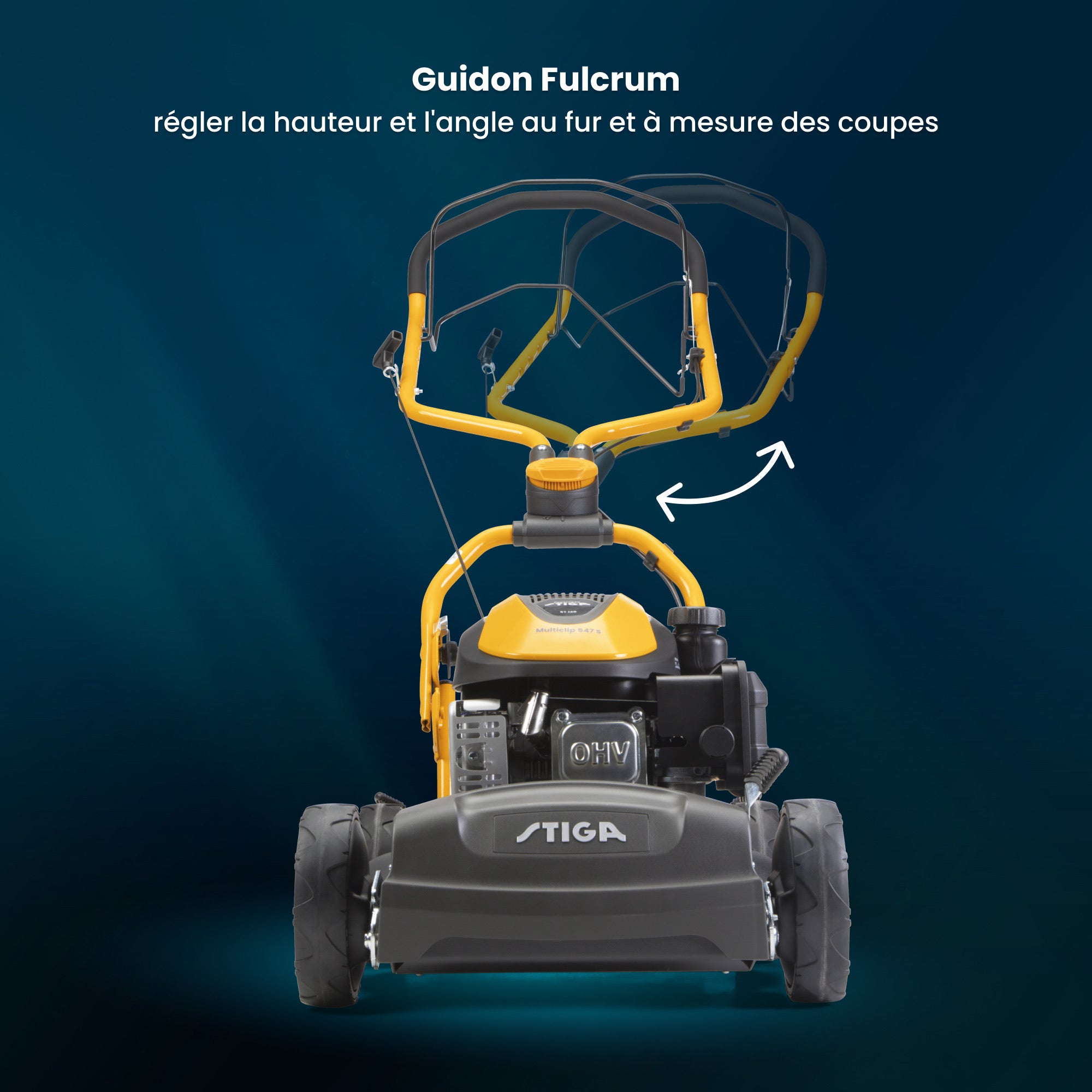 MULTICLIP 547 S STIGA Tondeuse autotractée 123cc 45cm mulching - 8
