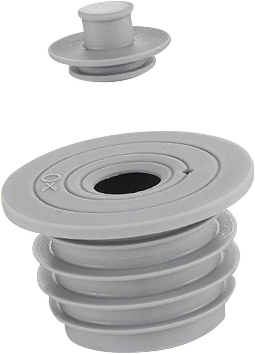 Uszczelka do odpływu kuchennego i łazienkowego – korek antyzapachowy do spłuczek toaletowych – 40–50 mm, szary