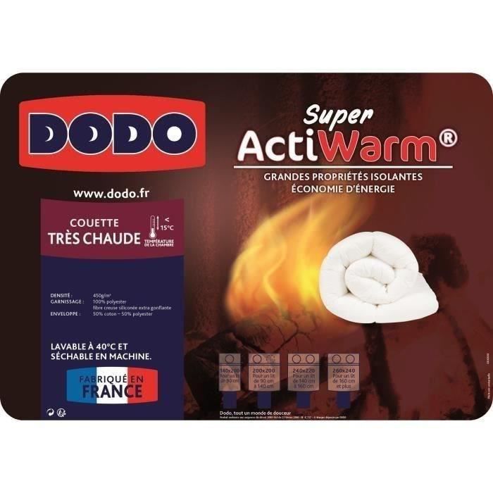 Remplissage de couette DODO Super ActiWarm Blanc 220 x 240 cm 450 g/m² - 5