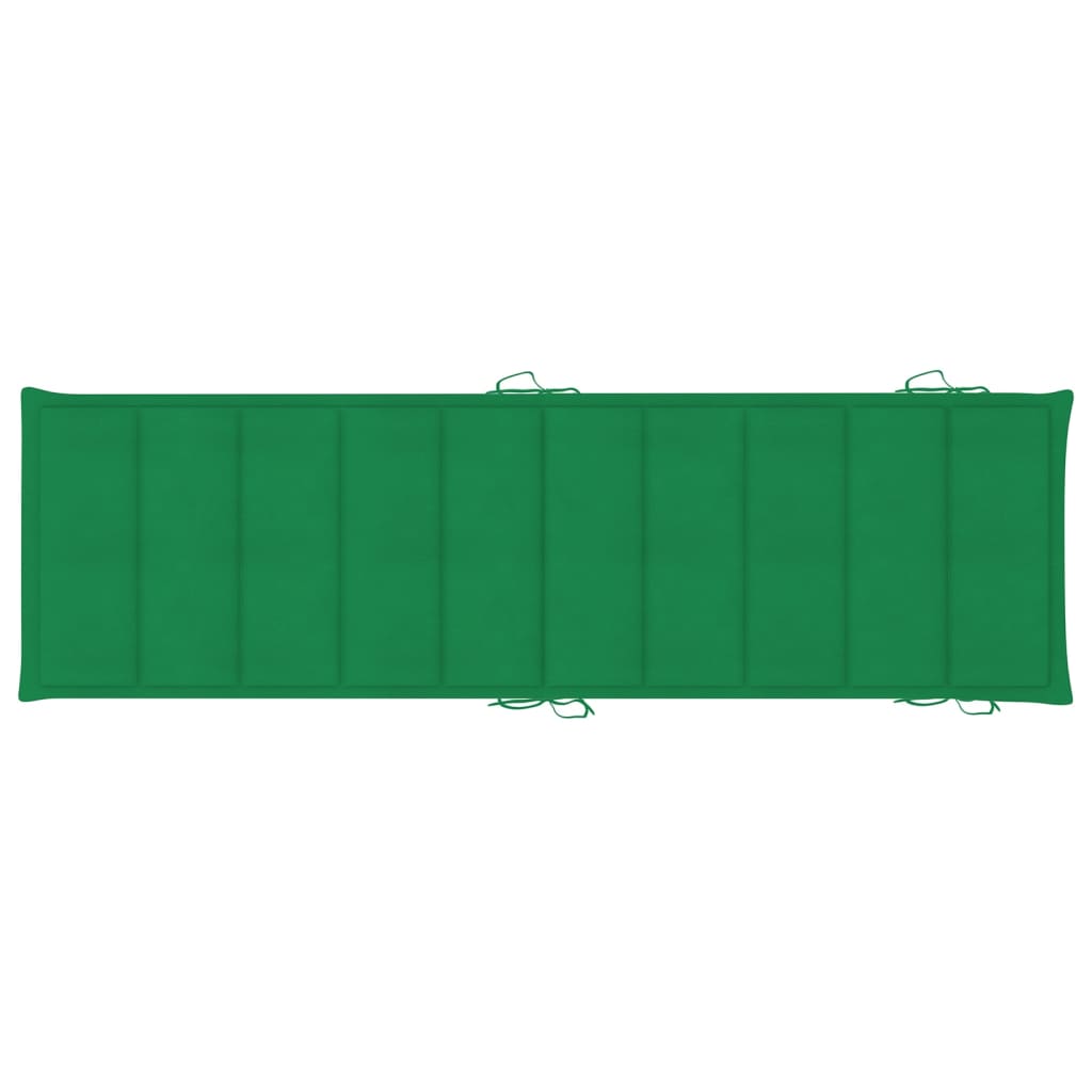 Set di 2 sdraio sedia a sdraio prendisole lettino da giardino terrazza mobile da esterno con cuscini legn 02_0012065 - 9