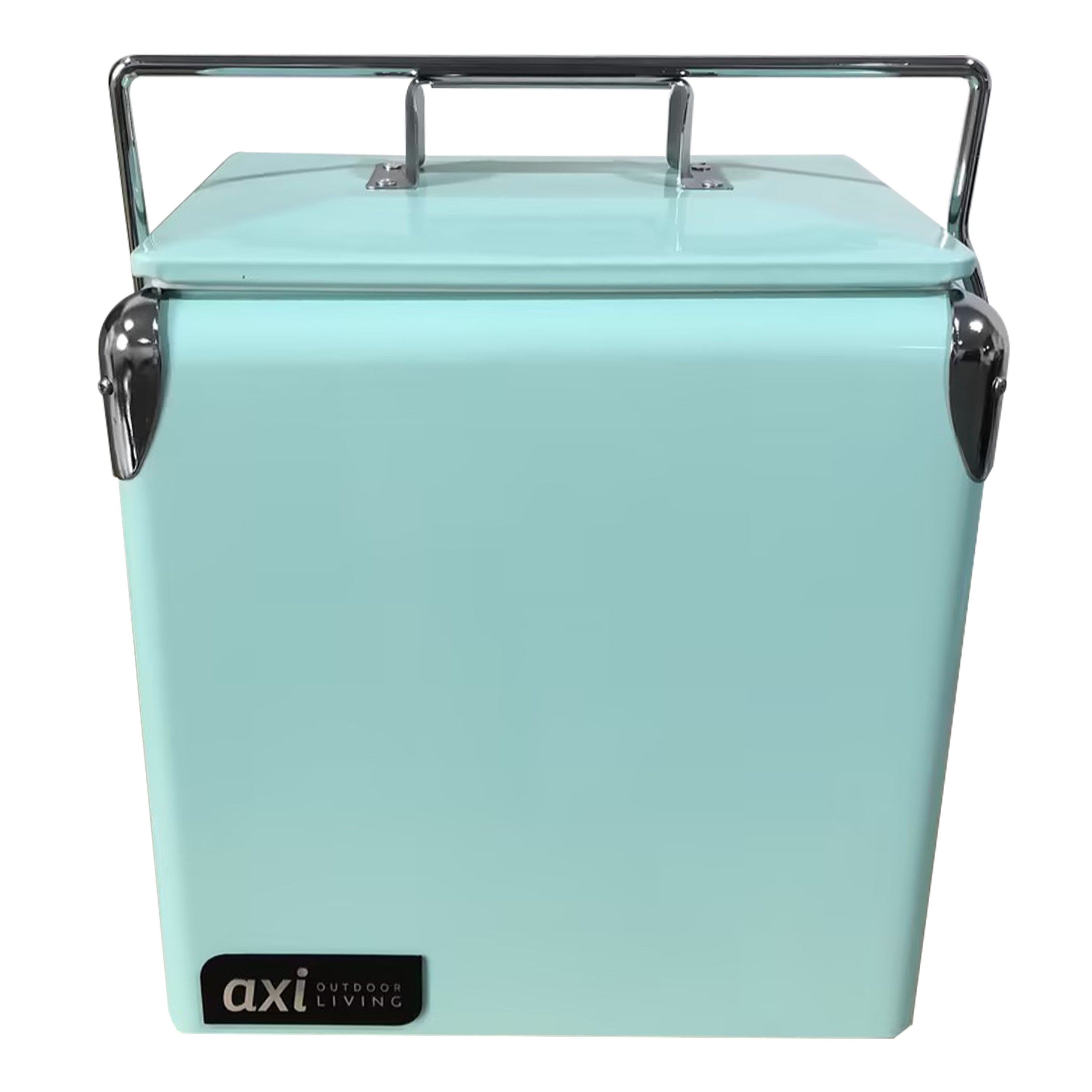 Glacière Thermos Vintage Verte - Grande Taille (42x40x28 Cm) Avec Couvercle - Marque Thermos, Occasion