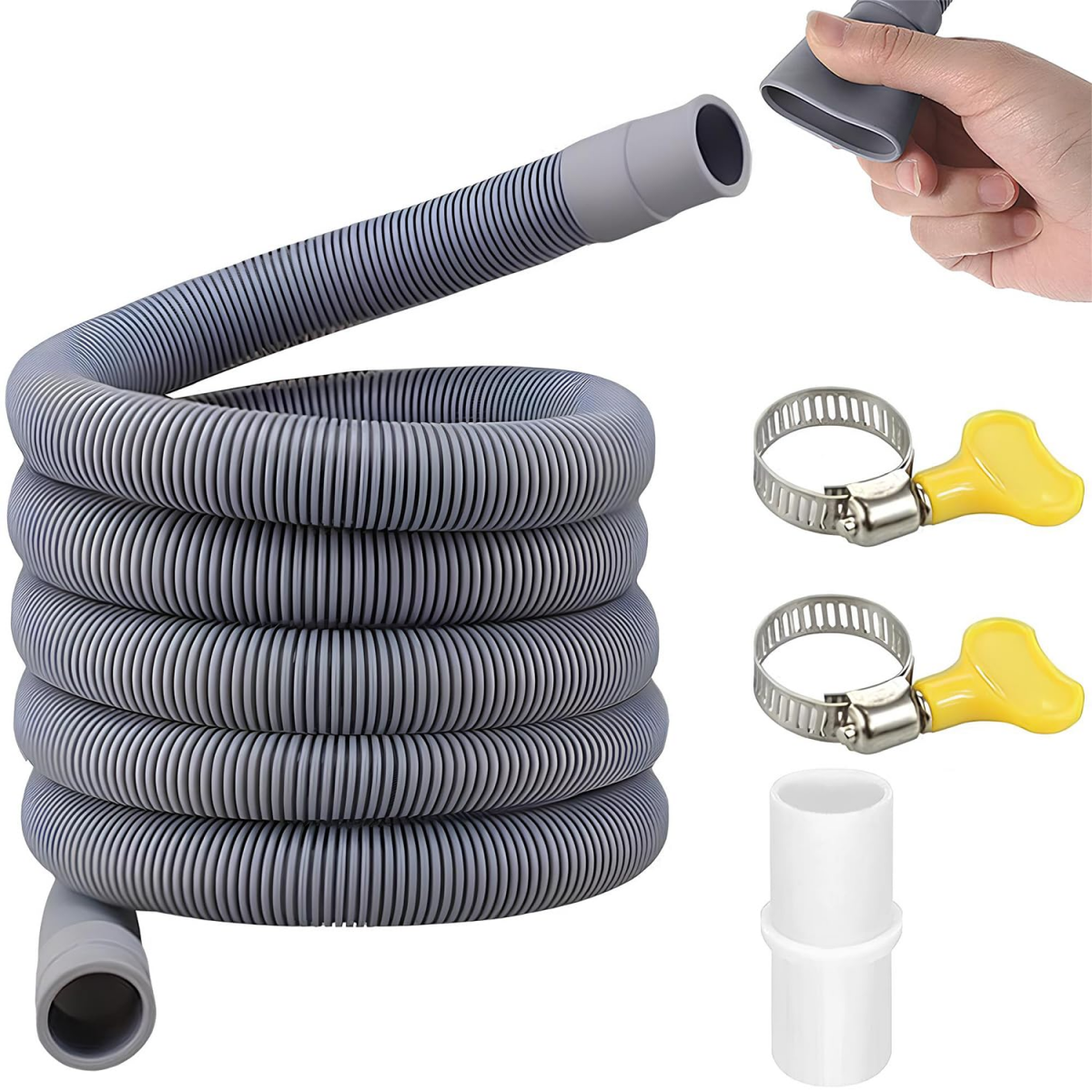VARIOSAN Tuyau d'alimentation 11183, 1,50 m, 3/4, coudé, pour machine à laver et lave-vaisselle
