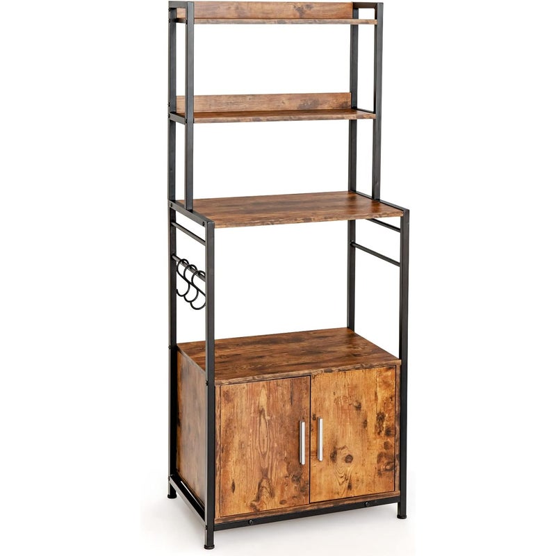 Regał Kuchenny, 40P x 60l x 150H cm, Mebel do Przechowywania w Kuchni, Półka do Przechowywania Kuchenki Mikrofalowej