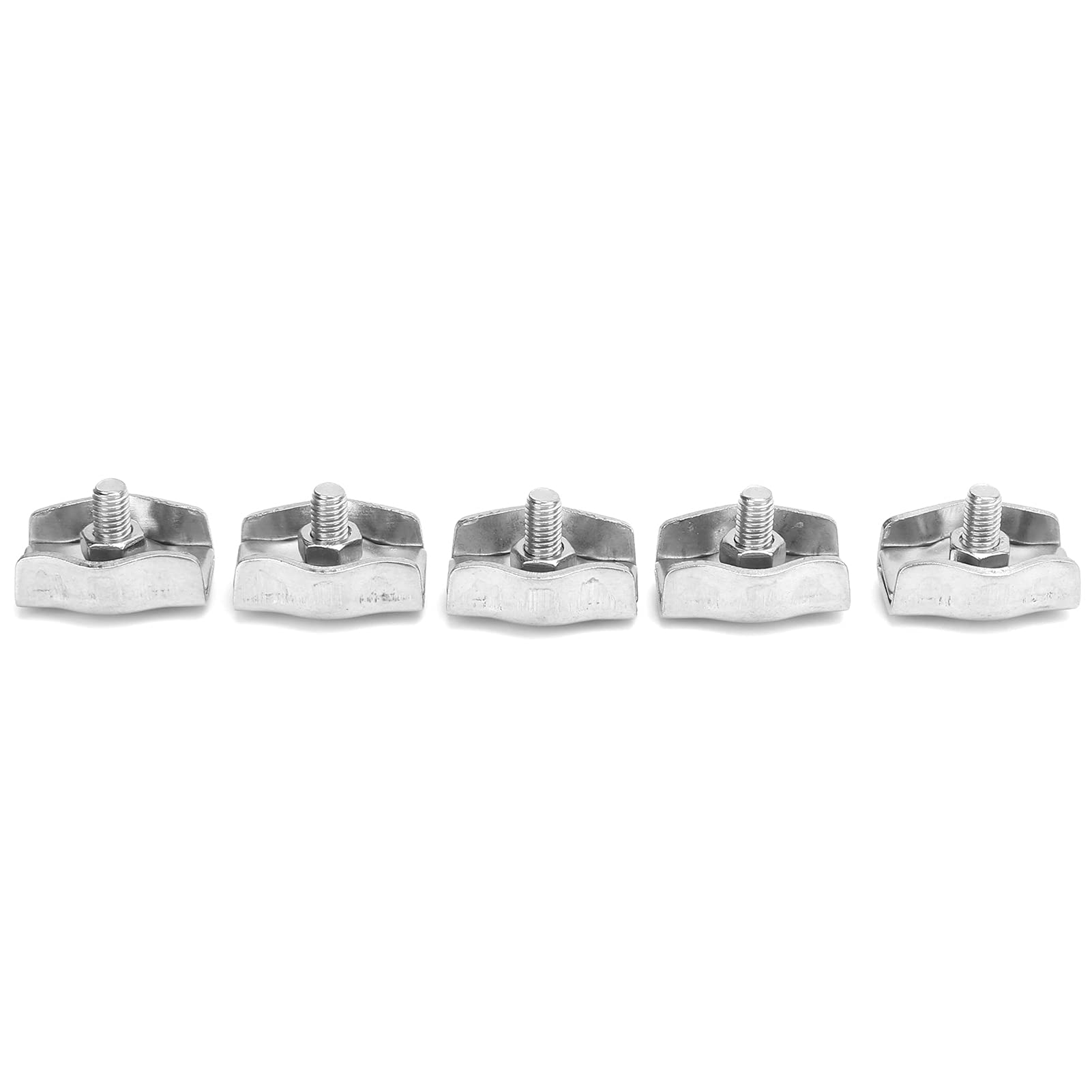 Serre cable plat simple Inox A4 Diamètre 6 - s