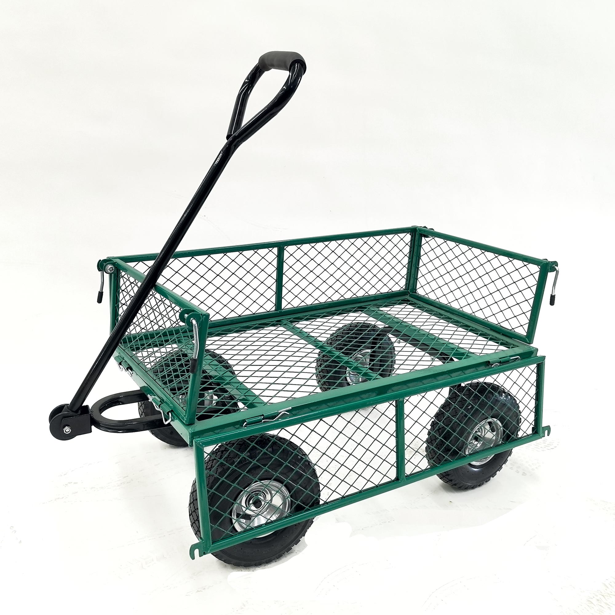 Chariot remorque jardin WERKA PRO 65 L 300 kg vert - 2