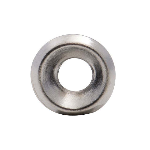Rondelle cuvette nickelée Viswood 3,5x11mm ép:1,7mm (lot de 25 rondelles)