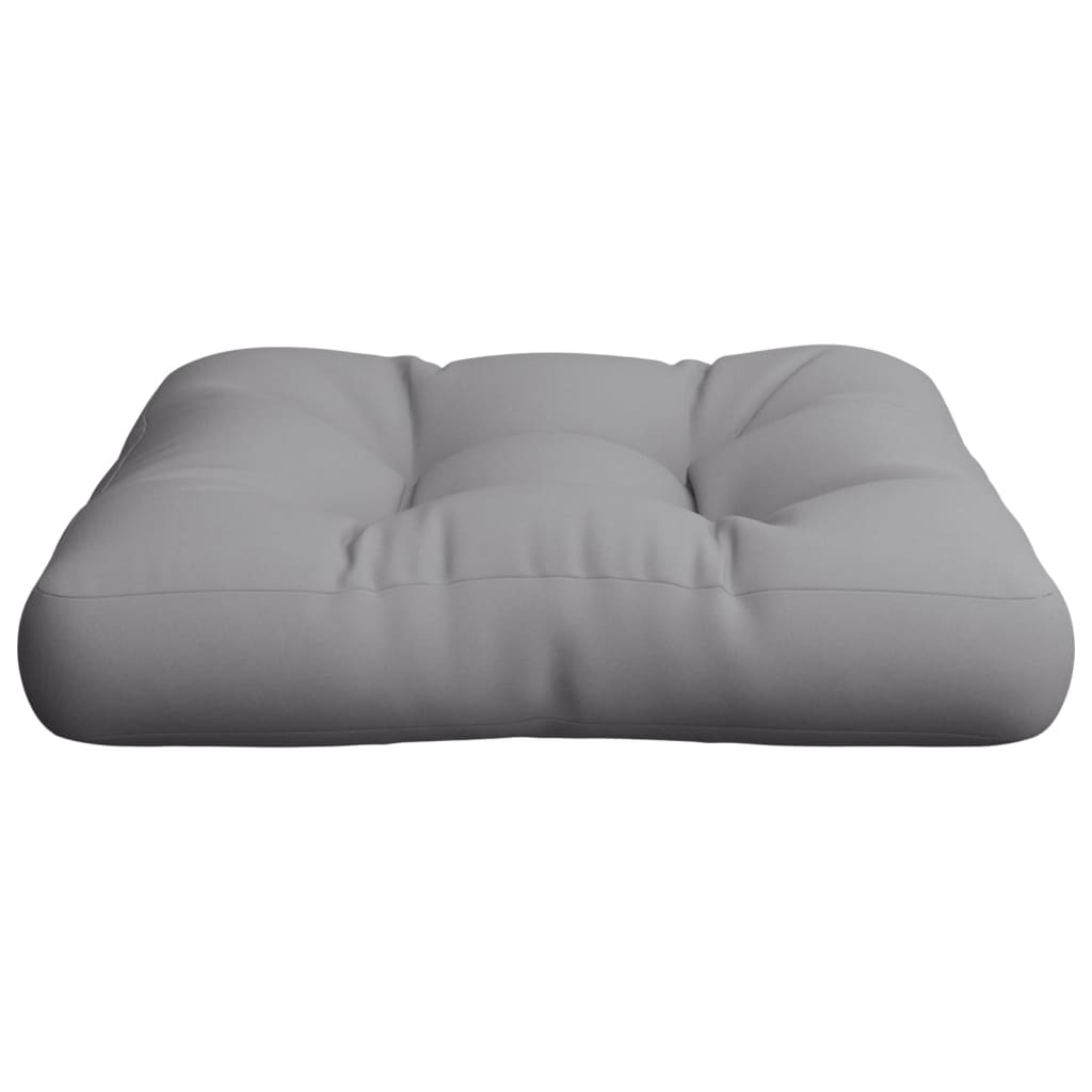 Cojín para sofá de palets tela gris 60x60x12 cm v8645 60 x 60 x 12 cm / Gris - 5