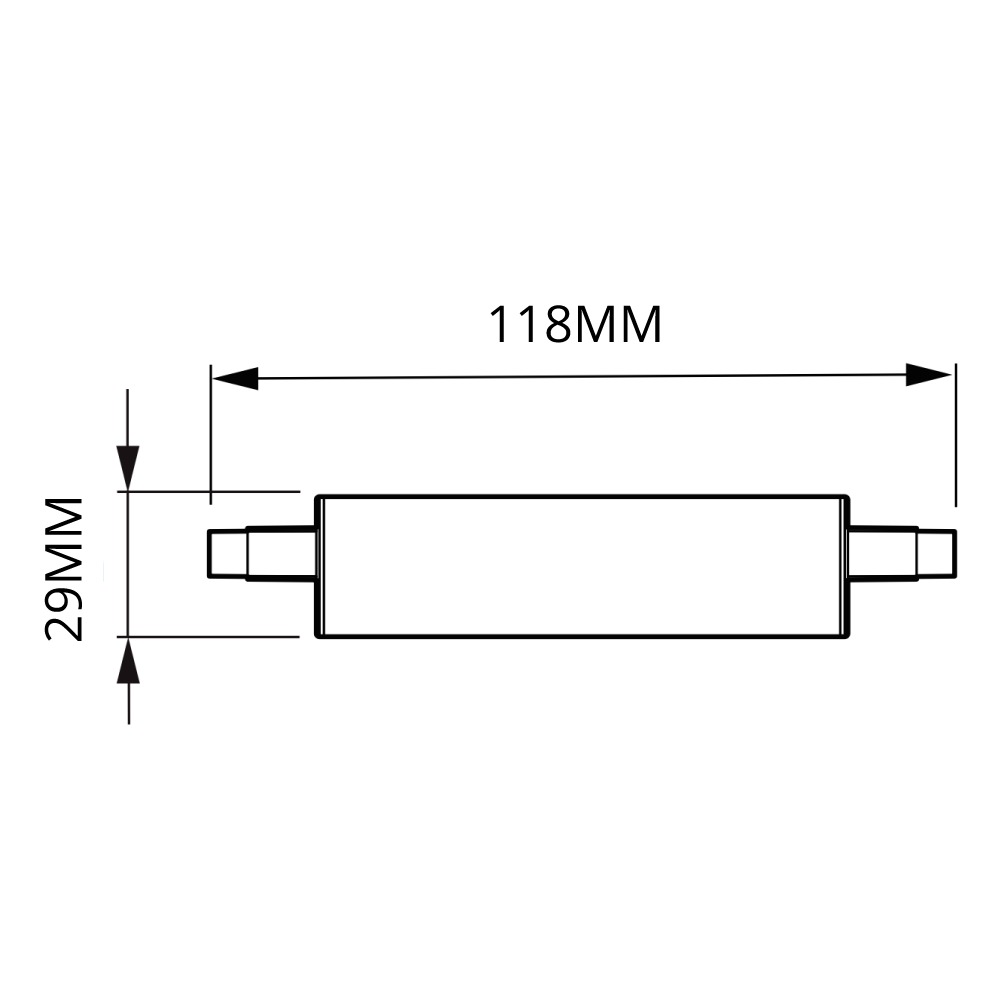 ampoule à led - philips corepro - 14w - culot r7s - 118 mm - 3000k - philips 714003 - 4