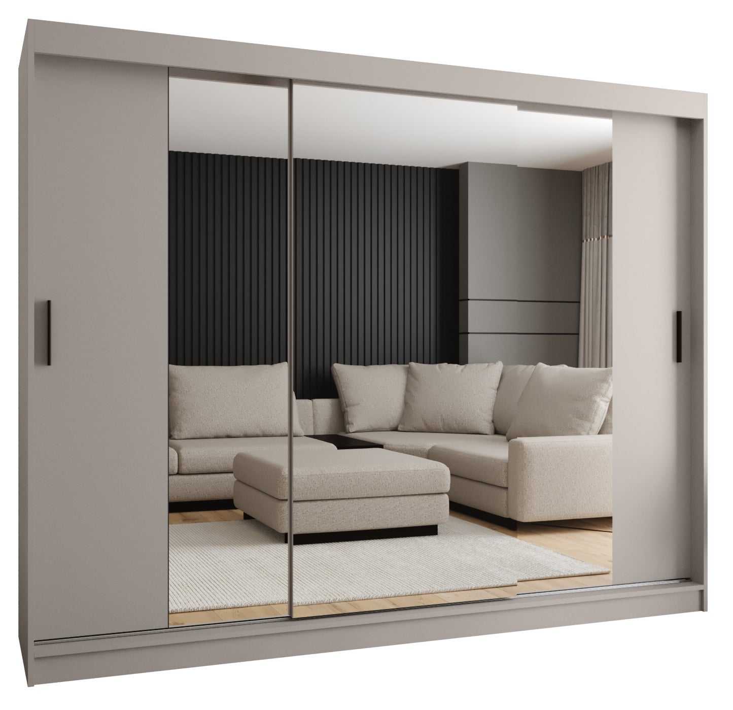Szafa przesuwna garderoba RUBINO T2 250 x 62 x 200 cm Kaszmir