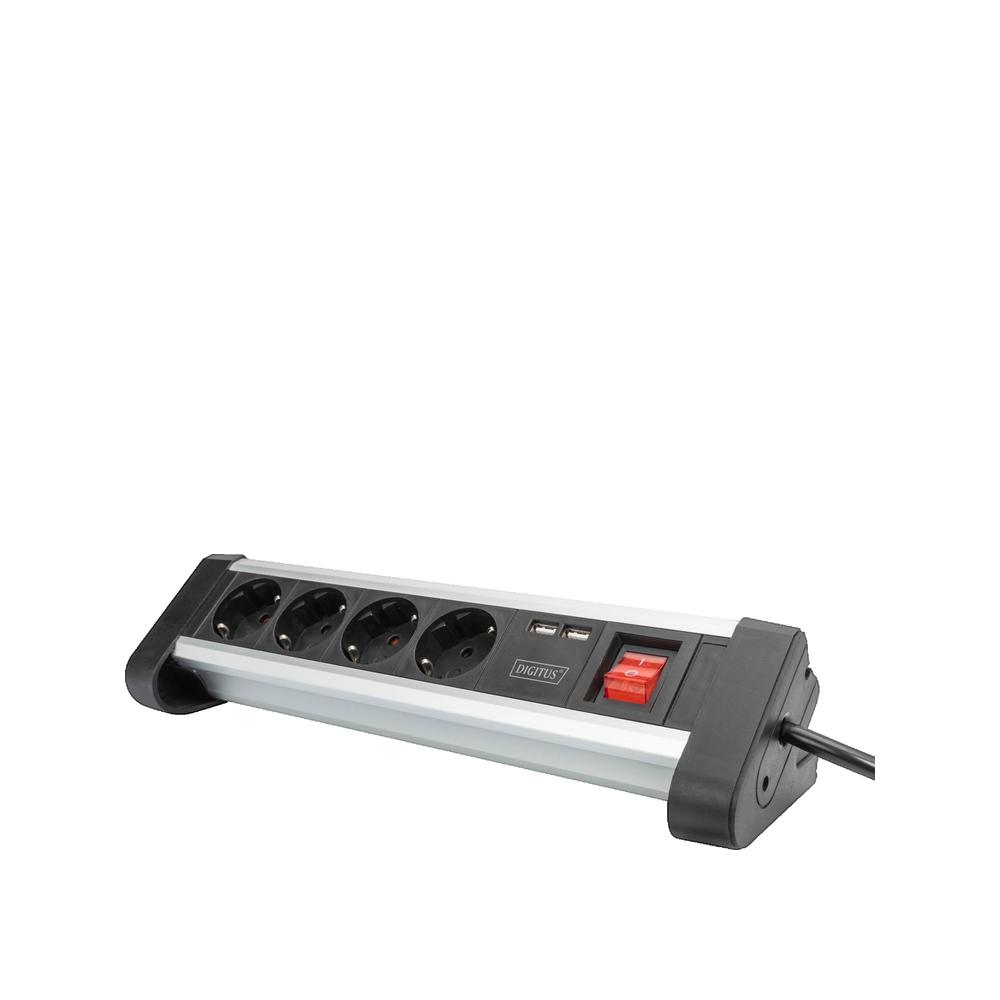 Listwa zasilająca DIGITUS DA-70614 4 gniazda AC 2 porty USB 1,5 m