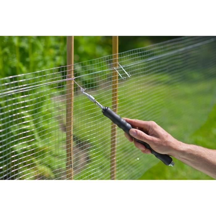 NATURA Lotto di 200 fascette con fibbia in acciaio zincato per macchina ritorcitura filo - (L16 cm x Ø1 mm) - 5