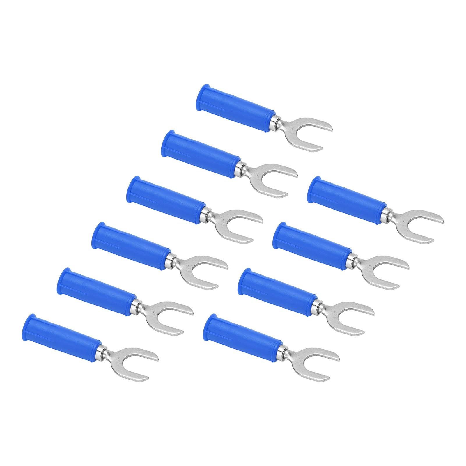 Lot De 10 Borniers 6,3 Mm 2 Broches - Connecteurs électriques Auto/Moto, Nylon+Cuivre - 3