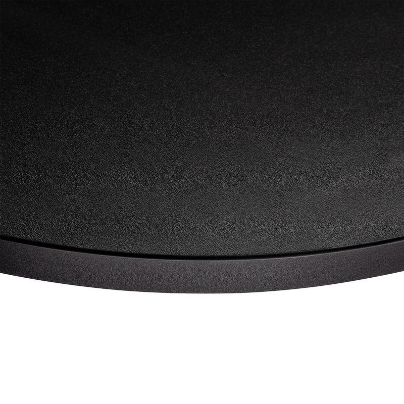 KOLM Blat laminowany czarny okrągły fi 50 cm do stołu, stolika