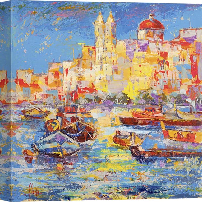 Stampa Su Tela InstyleArt Fiori 80x60 Cm – Quadro Moderno, Pronto Da Appendere, Made In Germany, Pigmenti UV