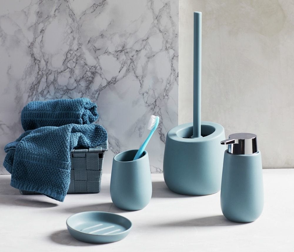 Brosse WC bleu gris Badi - 2