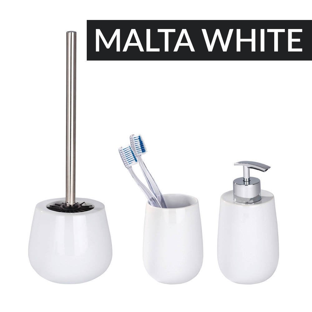 Brosse conteneur MALTA BLANC + brosse WC, WENKO, WENKO - 8