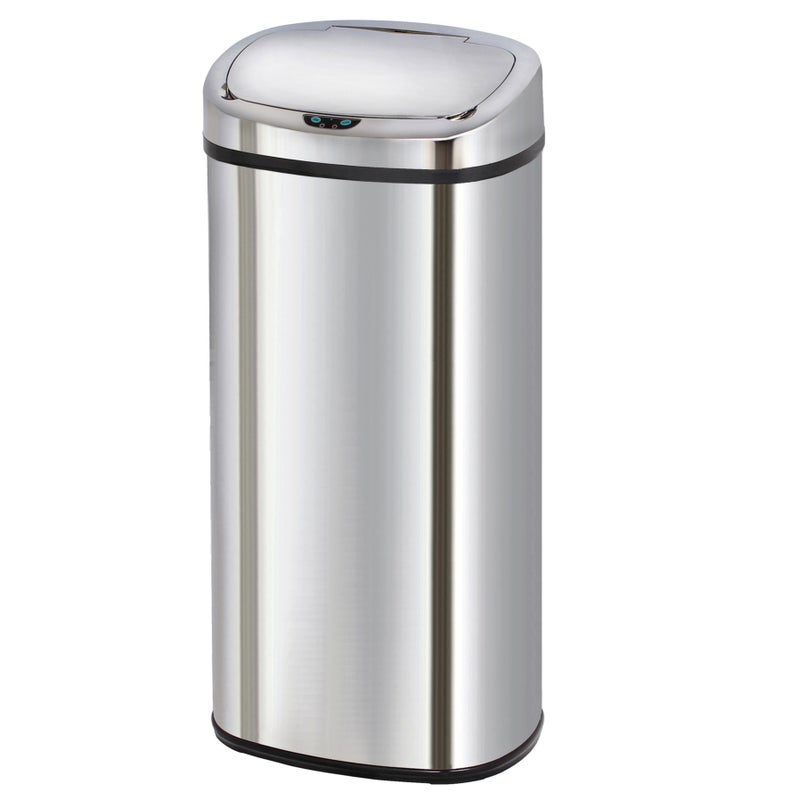 Automatyczny Kosz na Śmieci Inox MAJESTIC srebrny 80L