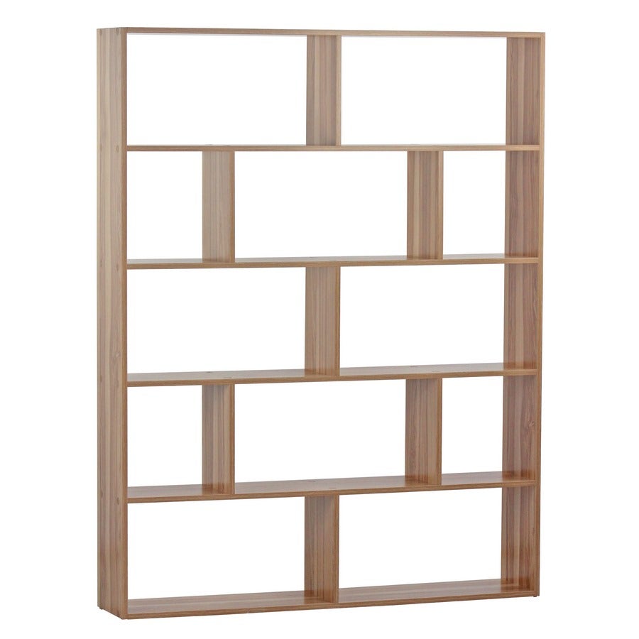 IRONCK Librerie e Librerie Triplo Wide 5 Livelli Industriale Libreria Grande Etagere Libreria Open Display Shleves con Telaio in Metallo per Soggiorno Camera Da Letto Casa Ufficio