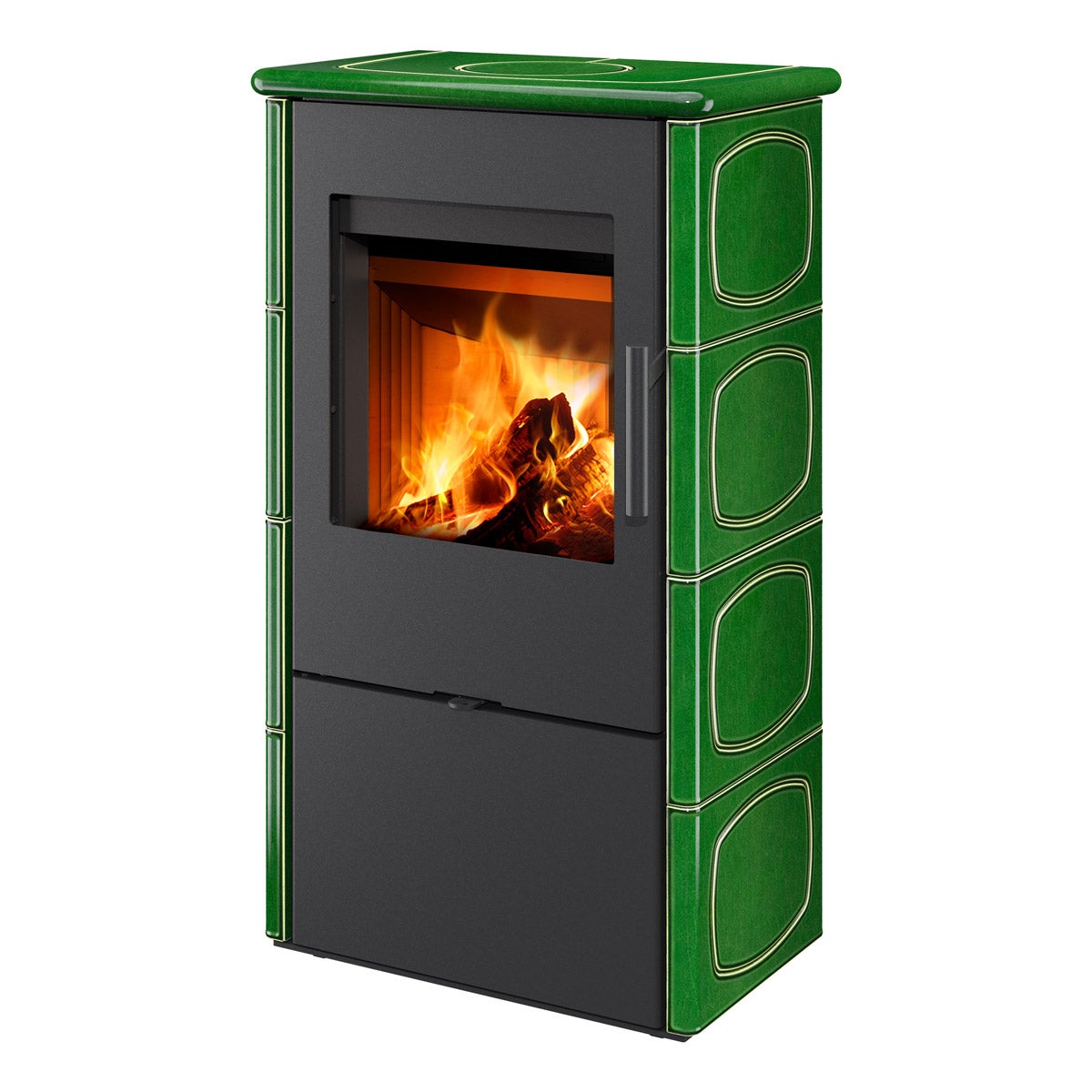 Piec kominkowy Romotop ELDA 11 ZIELEŃ 5,1 kW 1szt.