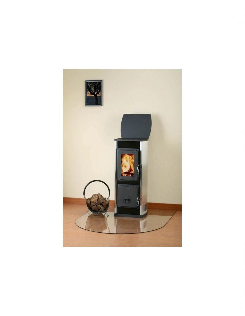 Podstawa szklana hartowana - szyba pod Piec lub Kominek 80x70 cm CZARNA - 8