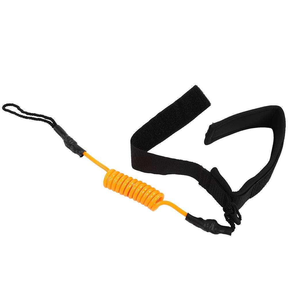 Lot De 2 Leash Surf 3m TPU Spirale - Corde Planche De Surf Et Paddle Anti-Torsion Avec Rotation 360° Et Velcro Confort - Accessoire Surf SUP Kayak