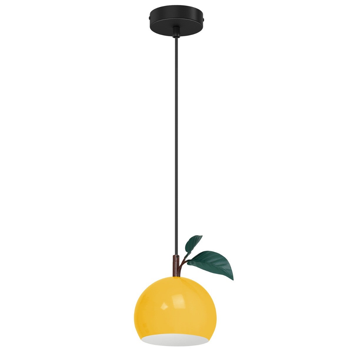 Lampa wisząca Apple żółto-czarna-zielona 1xE27x15W wym: 110 x 17 x 17 cm metal Luminex