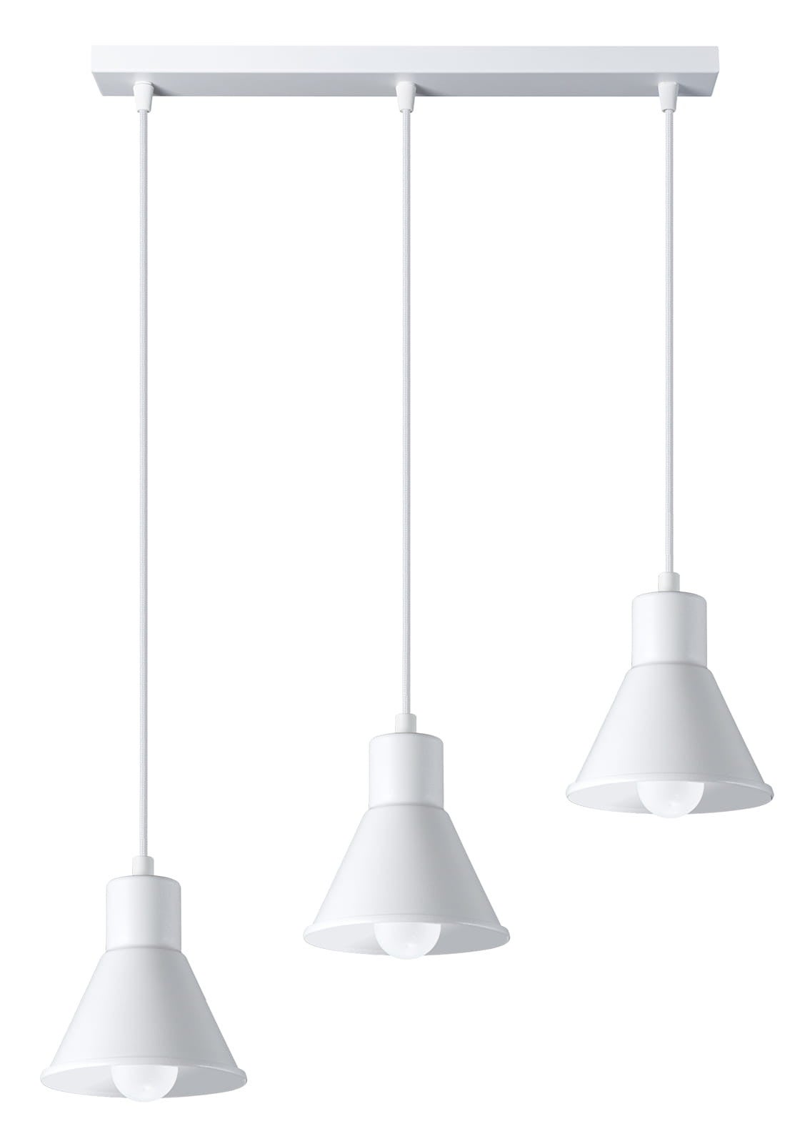 Lampa wisząca Taleja biała 3xE27x60W wym: 120 x 45 x 14 cm metal Sollux Lighting