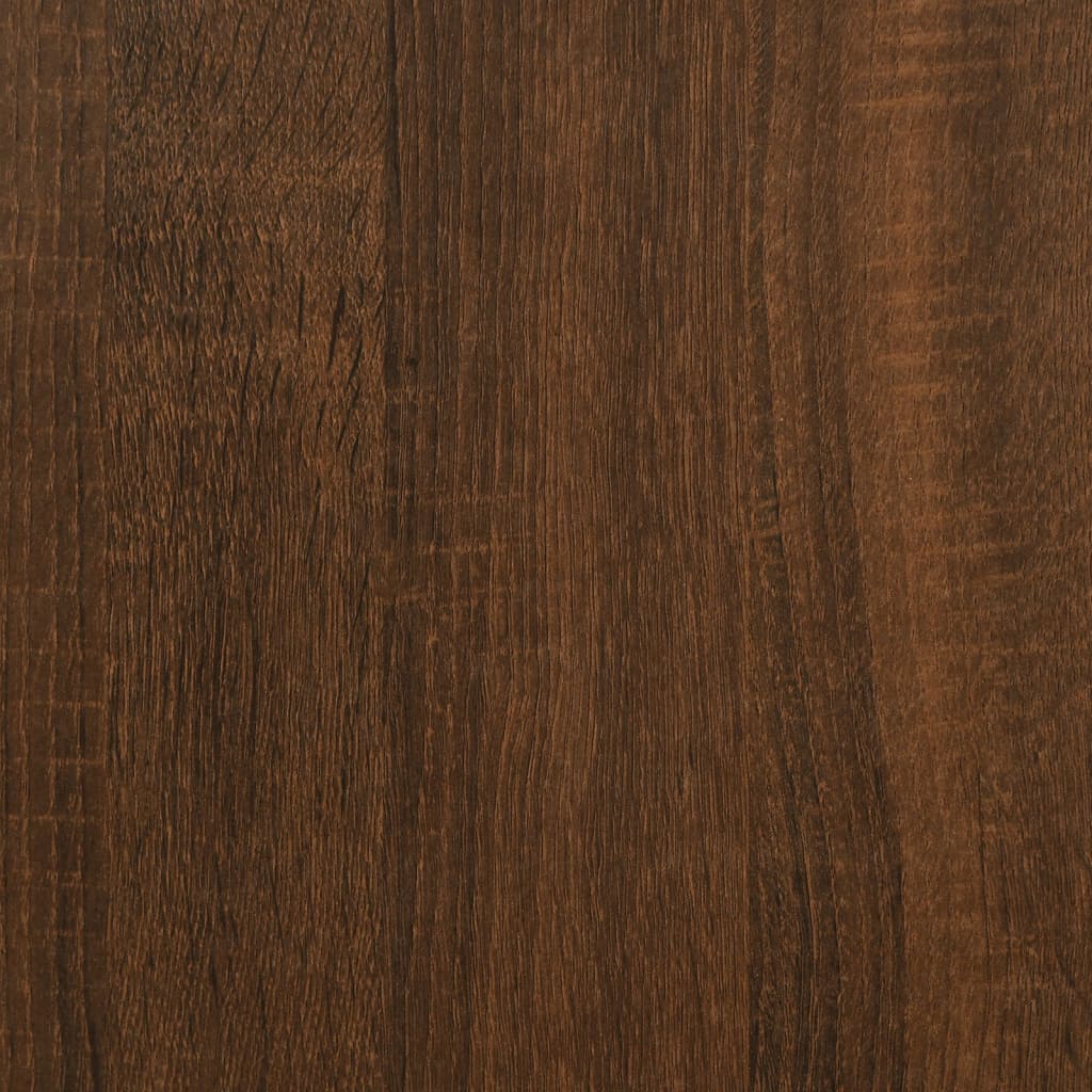 Table basse | Table d'appoint | Table de salon Chêne marron 60x50x36,5 cm Bois d'ingénierie - 8