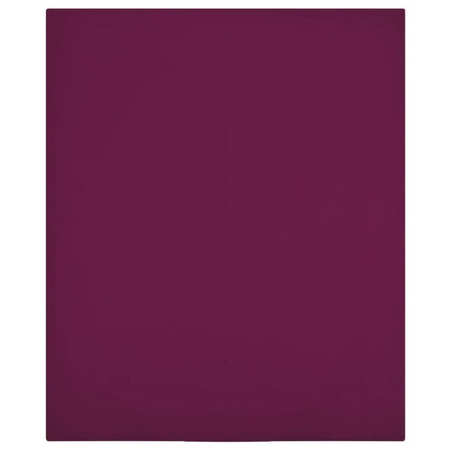 Drap housse Jersey Bordeaux 90x200 cm Coton