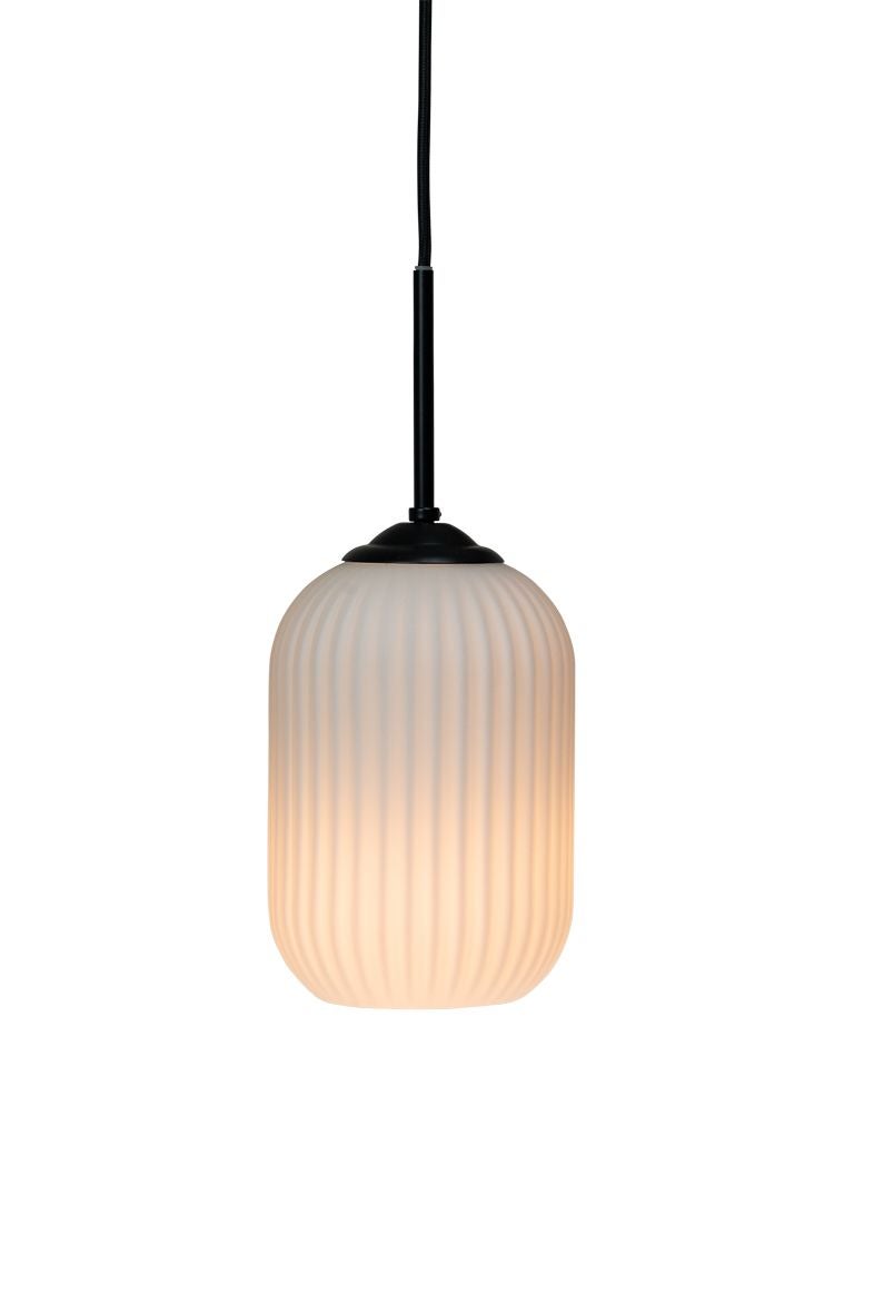 Riflet - Suspension en verre et métal noir mat, h 20 cm d 14 cm DYBERG LARSEN - 2