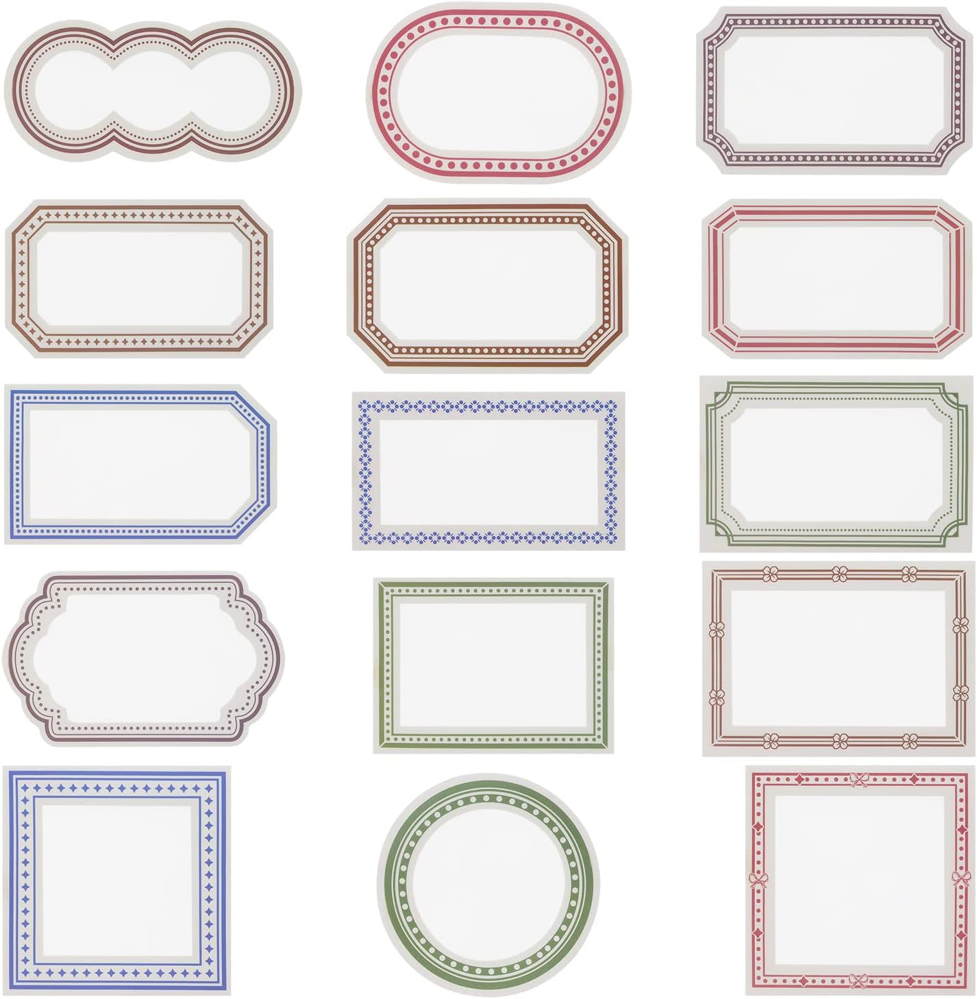 Zestaw 45 różnych wodoodpornych naklejek dekoracyjnych do scrapbookingu, pamiętników i dzienników, dekoracyjne etykiety do projektów DIY