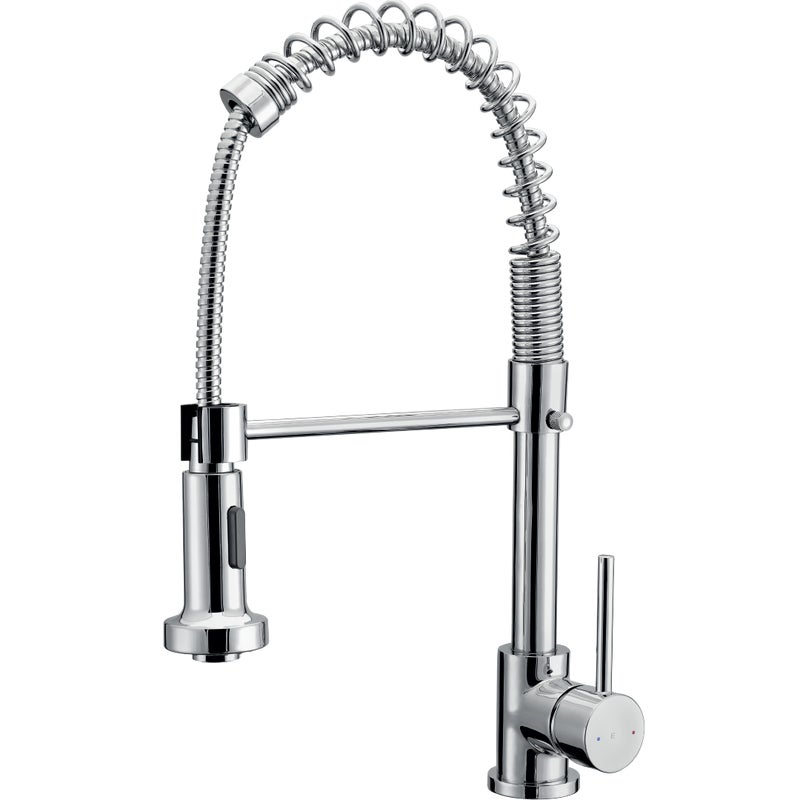 Plimo bateria zlewozmywakowa z ruchomą słuchawką prysznicową, chromowana