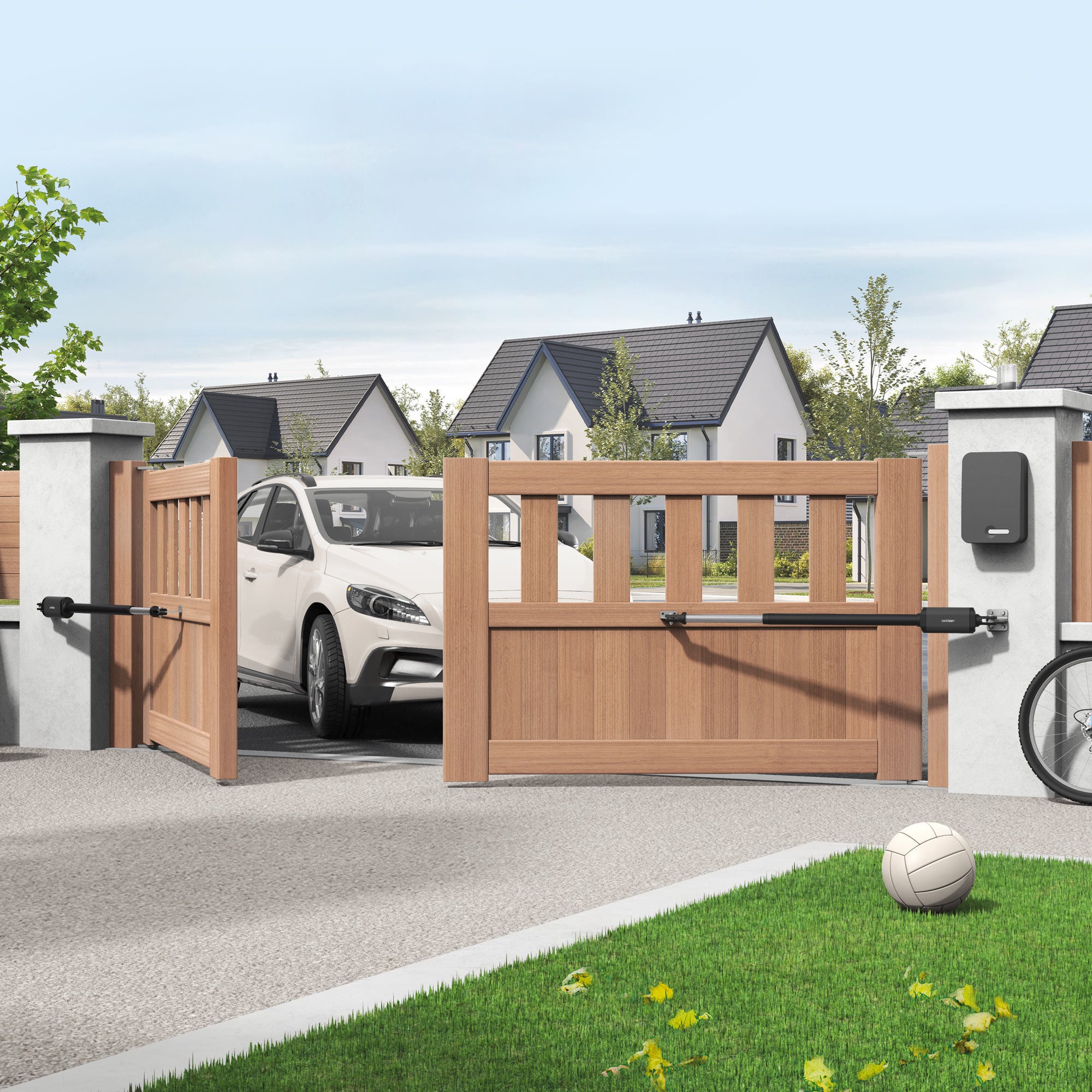 Motorisation télescopique solaire pour portail à battants - Styrka 310 - 5