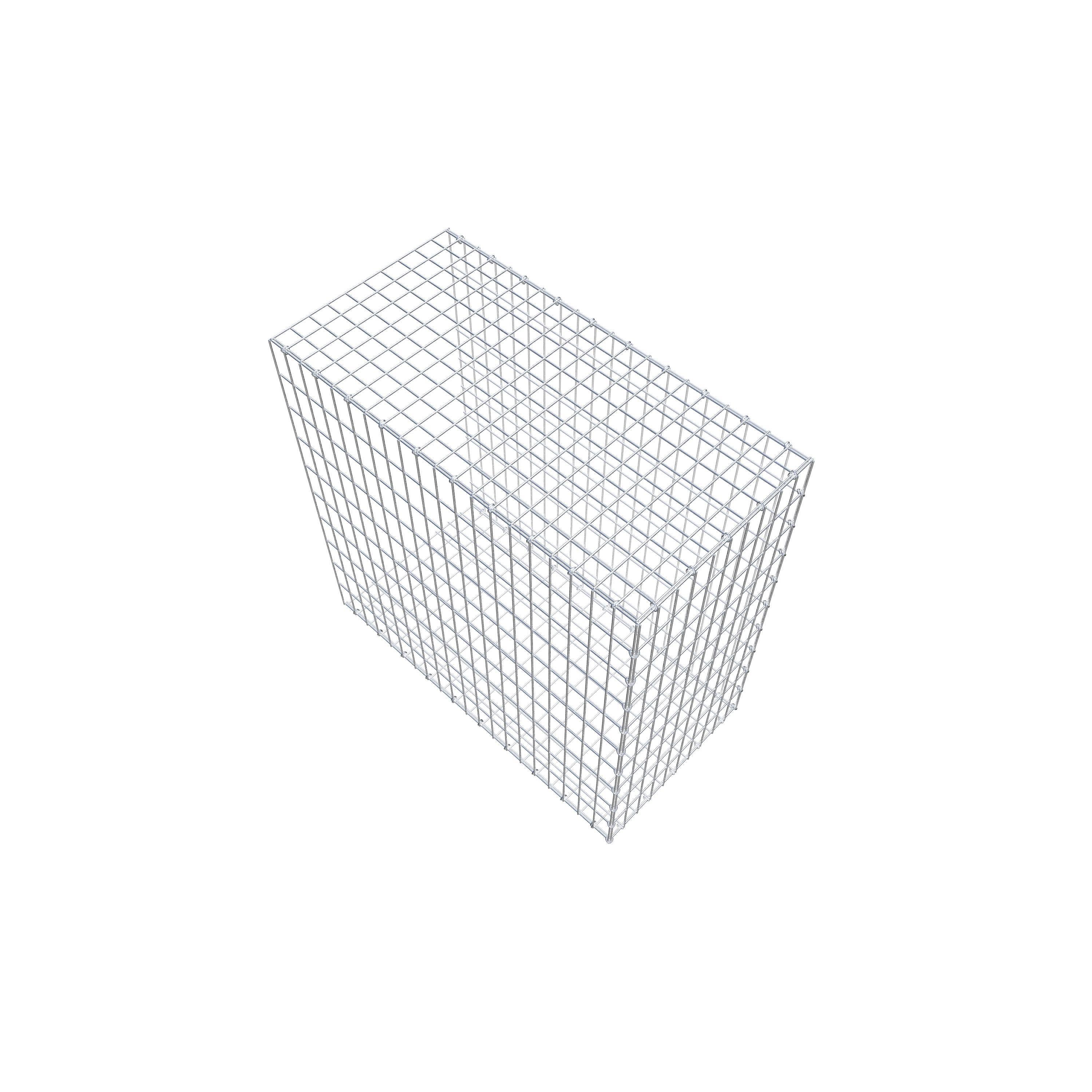 Gavión para alargar en acero galvanizado 100x100x50cm (LxAxP), malla 5 x 10cm, Anillo en C, sin rejilla frontal - 7
