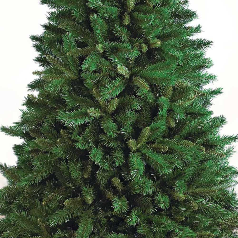 Albero Di Natale 240cm New Tiffany Super Folto 1516 Rami Pino Verde Base a Croce - 3