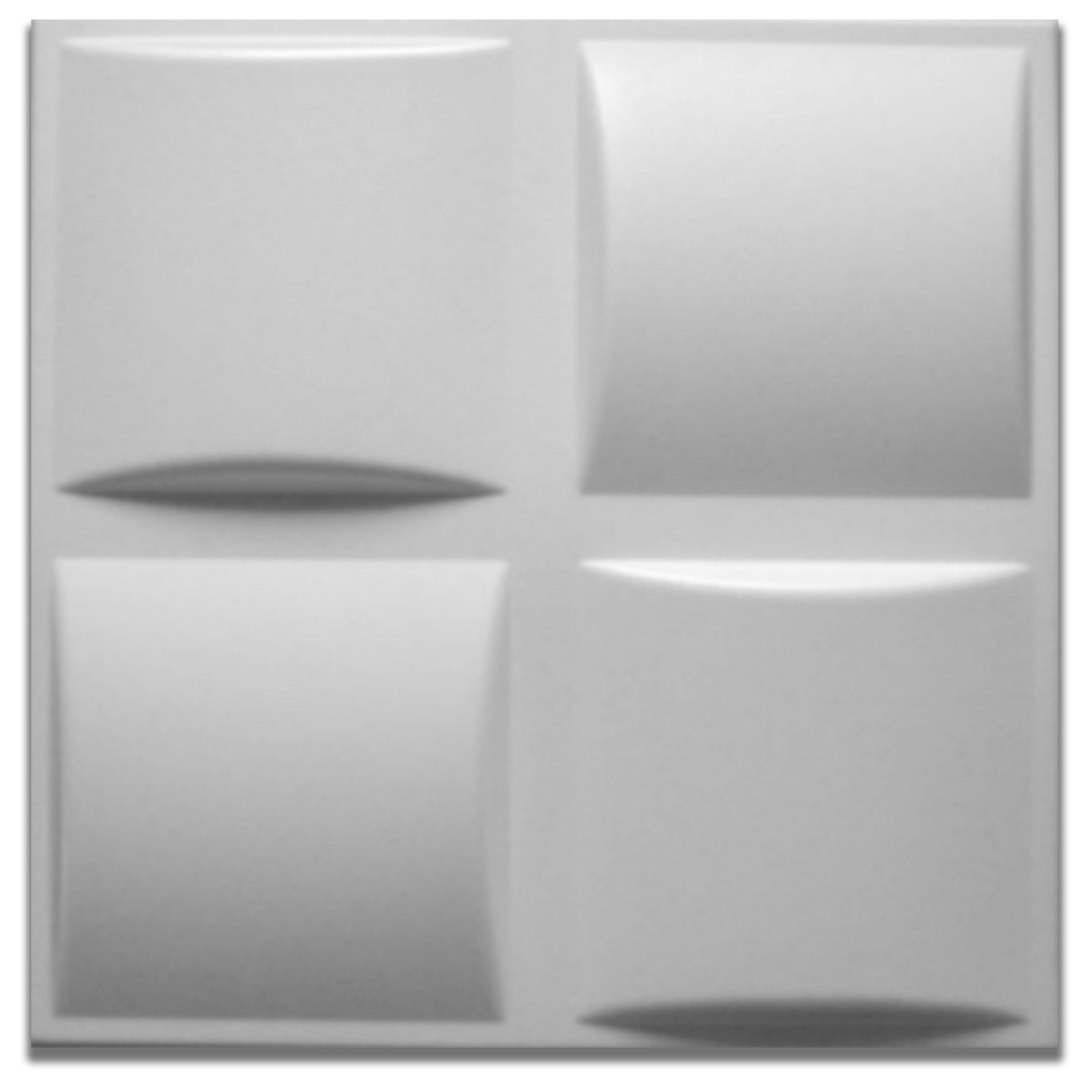 10/20m² de paneles 3d de eps (poliestireno compacto) para techo o pared 50x50x2cm blanco 4 modelos - 10m² de cilindros
