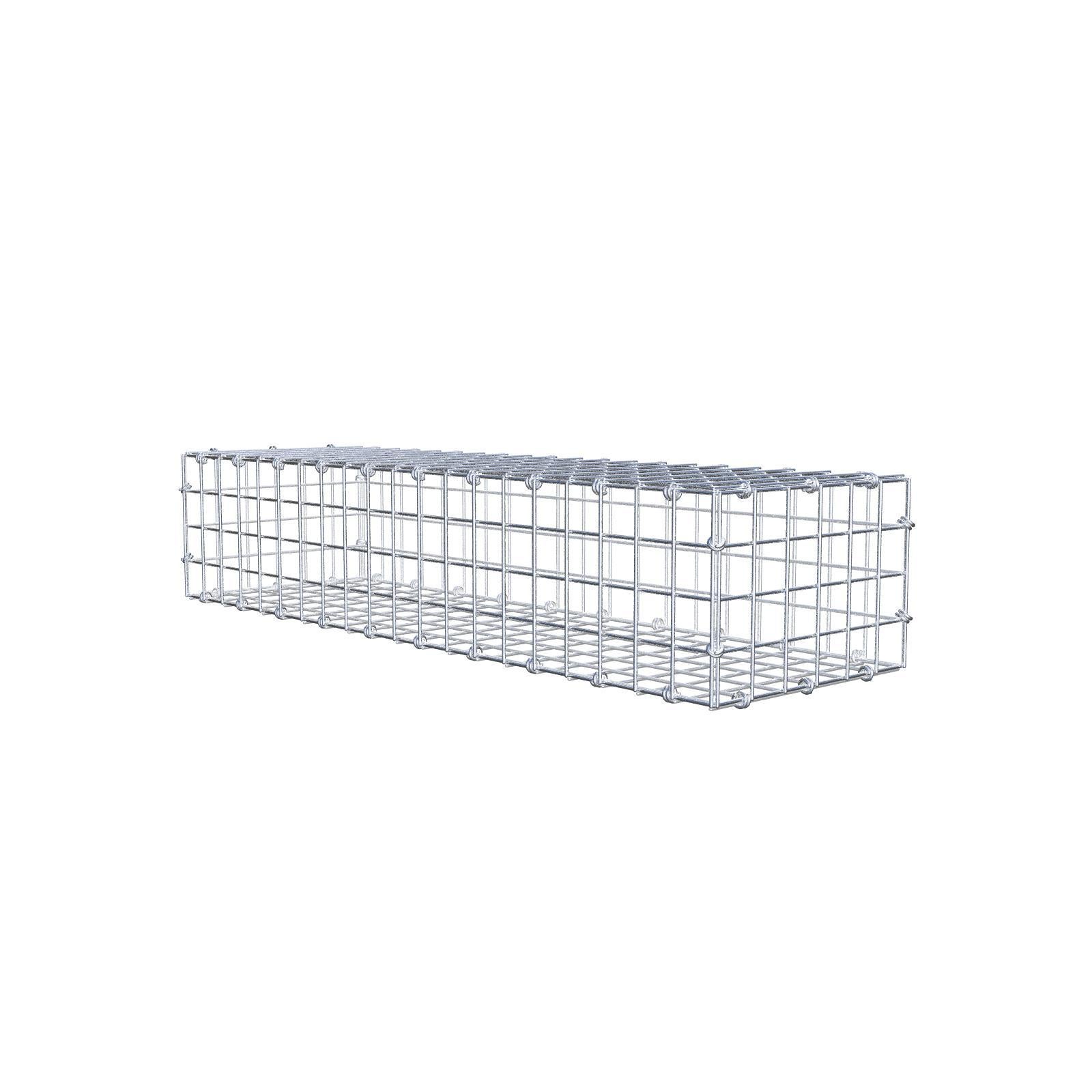 Gabion 100 cm x 20 cm x 30 cm (dł. x wys. x gł.), rozmiar oczek 5 x 5 cm, pierścień spiralny