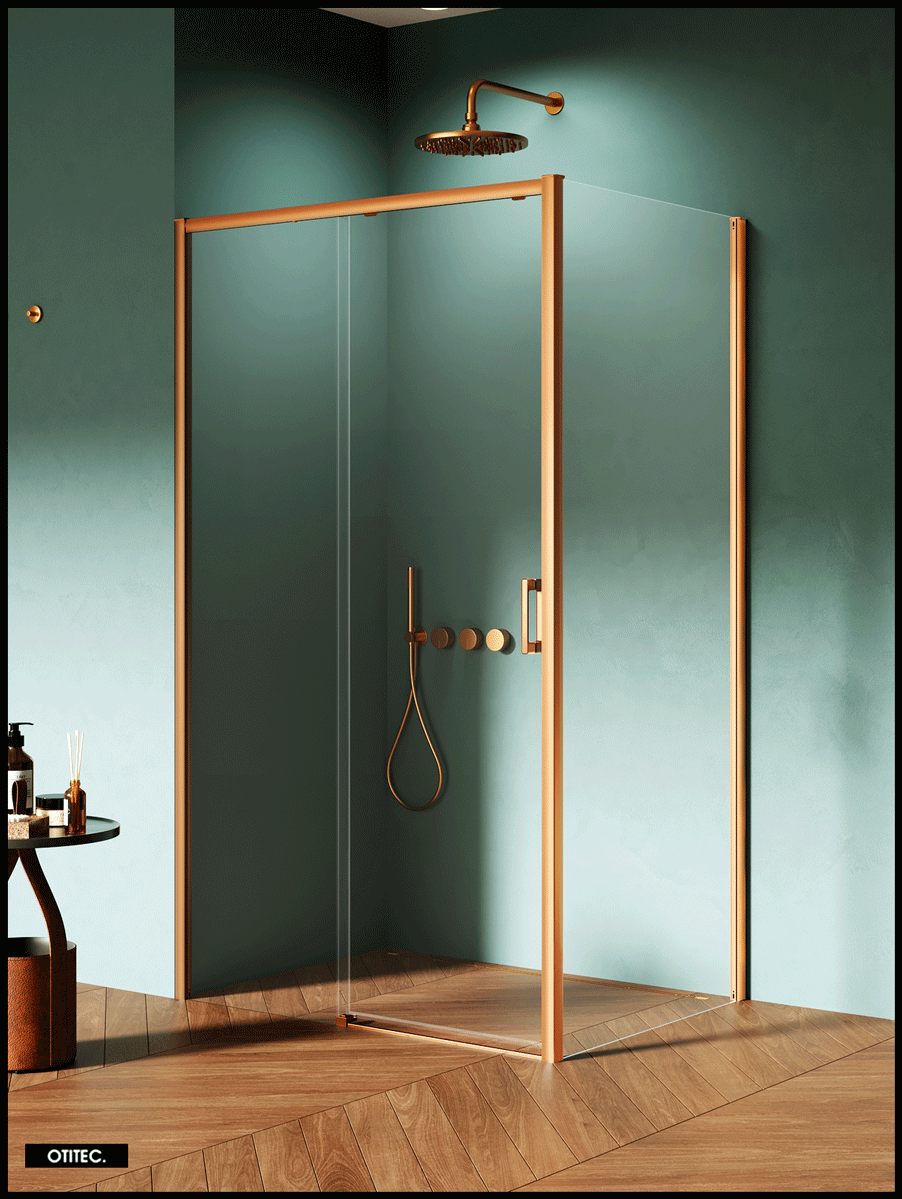 Porte de douche pliante PRISMA noir mat – Le Monde du Bain