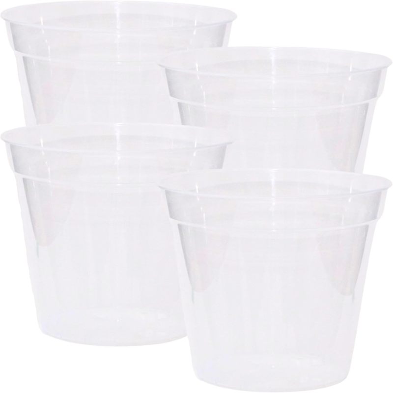 OFFCUP Vasi per Piante Autoirriganti, 3pcs Vasi da Fiori in Plastica, 16.5cm Vasi Decorativi Interno Moderni con Sottovasi per Casa e Ufficio, Vasi da