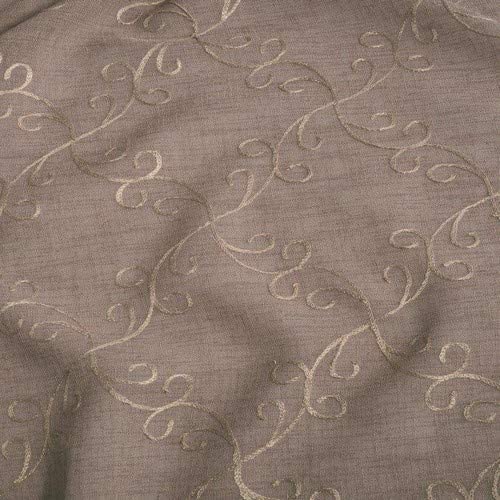 Home Collection Tenda Doriana – Tessuto Semitrasparente Rigato, Finitura Con Bretelle E Orlo Piombato – Arancio, 140x290 Cm