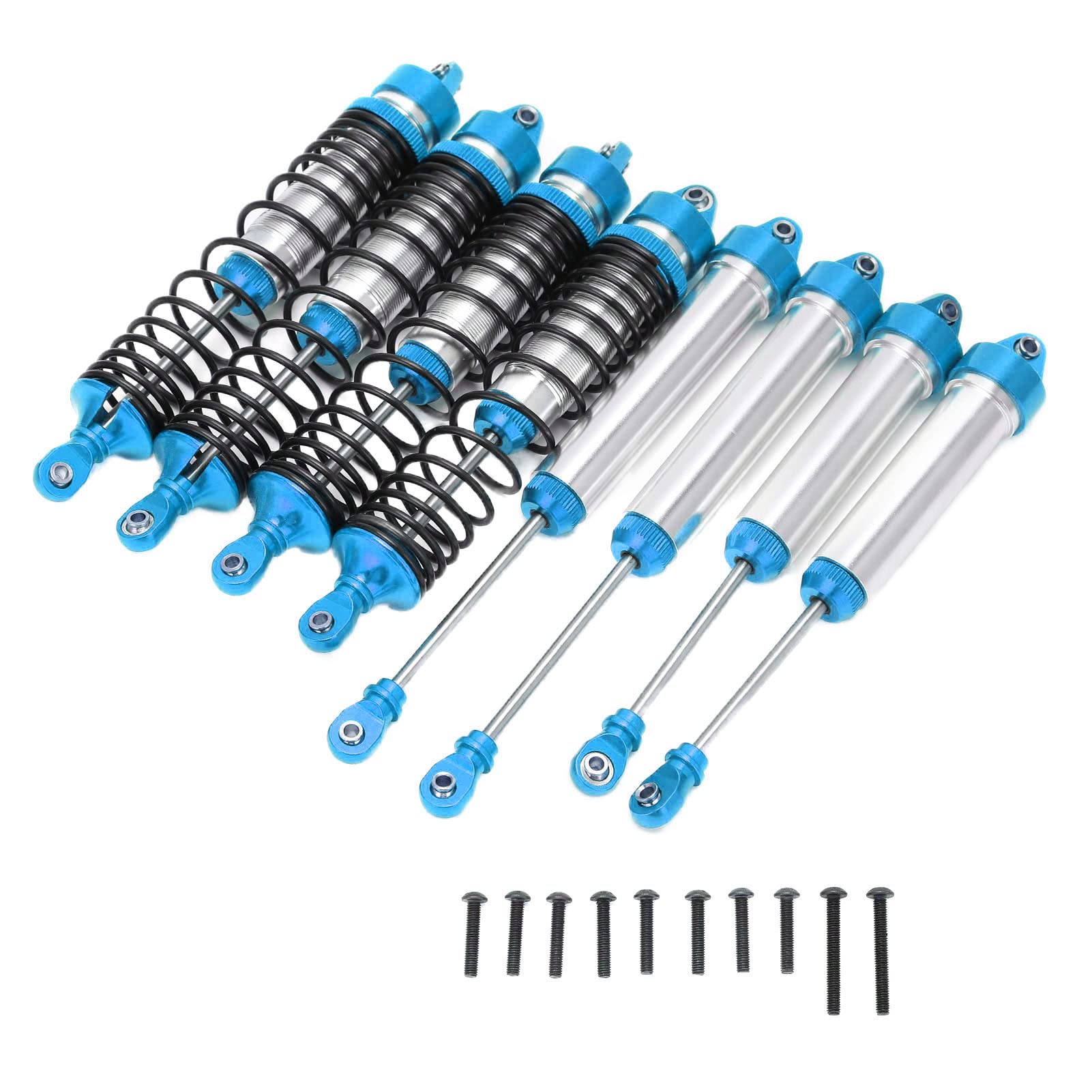 Set di ammortizzatori RC Ammortizzatore anteriore e posteriore in lega di alluminio per TRAXXAS UDR (blu) - 7