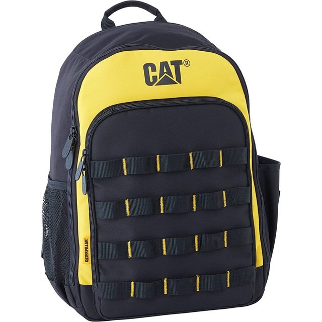Mochila versátil 21L 3 bolsos externos + 19 bolsos internos Capa de chuva integrada CAT