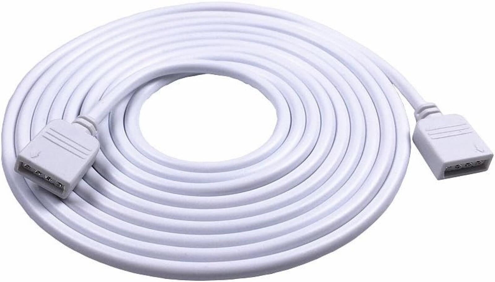 Dois cabos de extensão de 2 metros com conector de 4 pinos para fitas ...