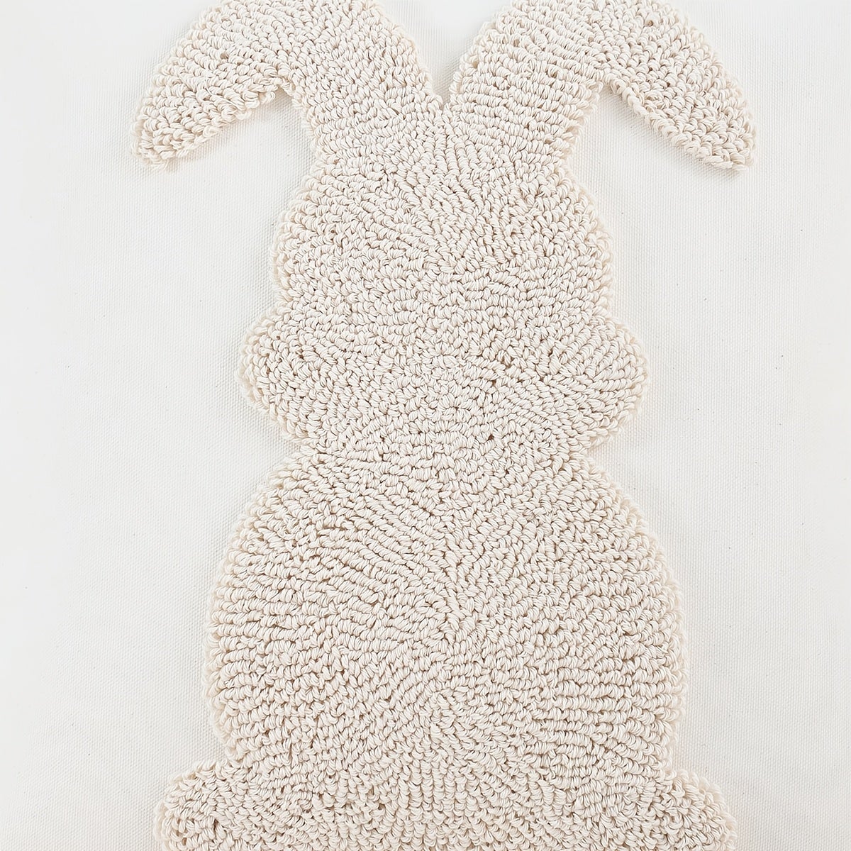 Housse de coussin décorative de Pâques, motif lapin, 45x45 cm, convient pour le salon, la chambre, le canapé (coussin non inclus) - 7