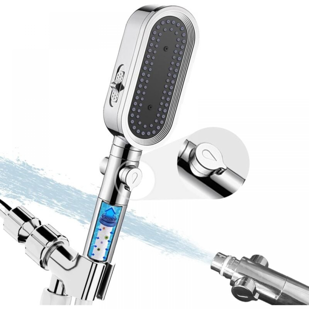 Pommeau De Douche à économie D'eau Avec Flexible Et Grande Douche à Effet Pluie