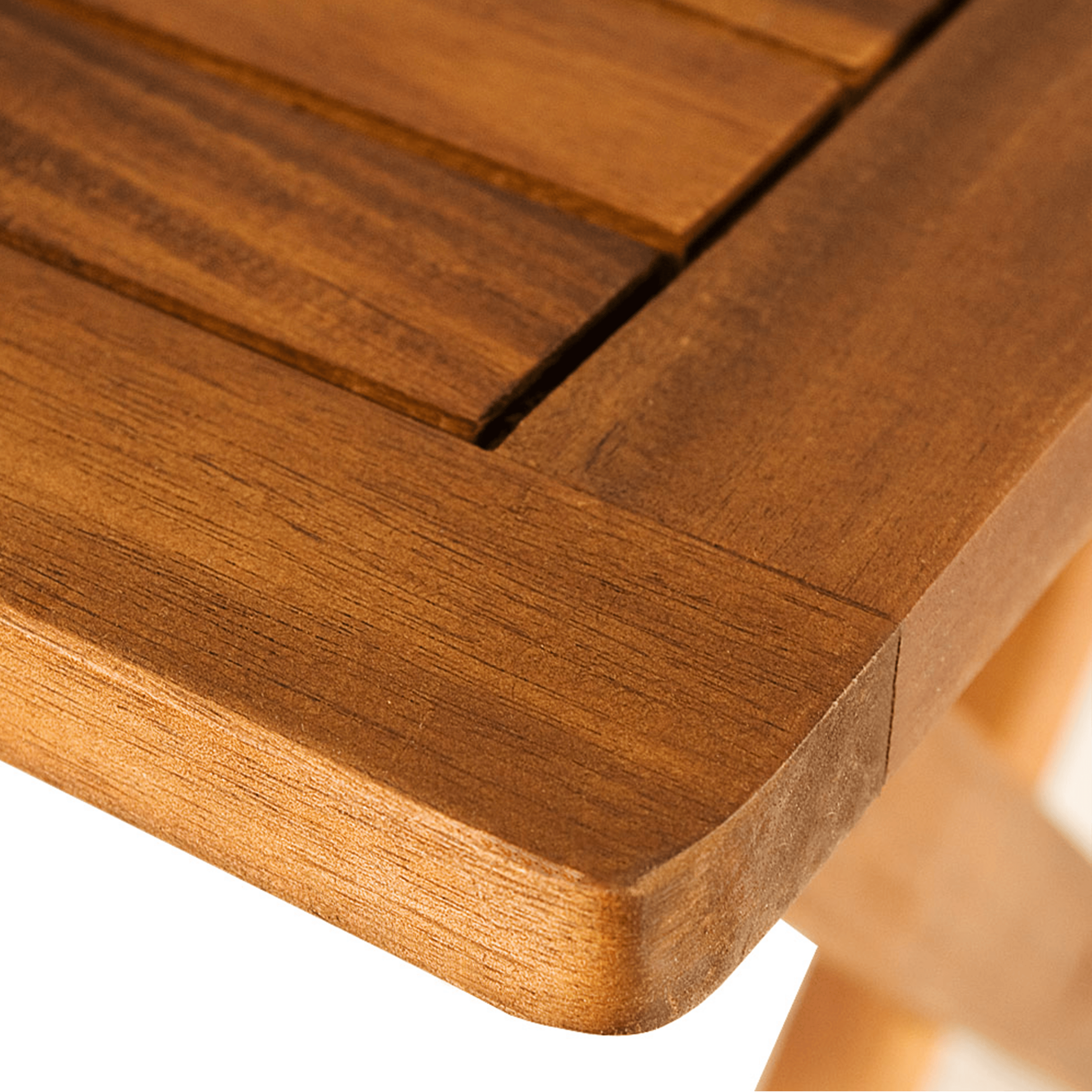 Table d'appoint de jardin en bois d'acacia 46x46cm pliable - 8